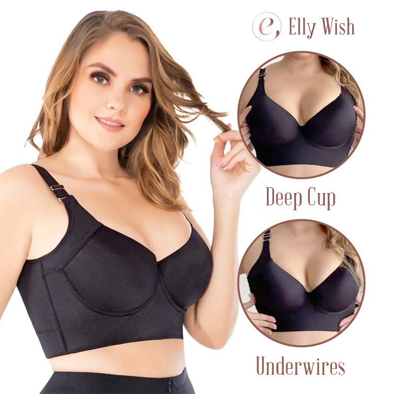  Ellymi Womens Bras Comfortable Push up Women's Print