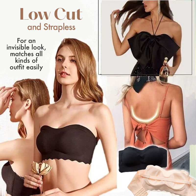  Invilift Strapless Bra, Eversocute Ever So Cute Bra,Invilift -  Plus Size Sexy Strapless Invisible Push Up Bra (2XL, Nude) : Clothing,  Shoes & Jewelry