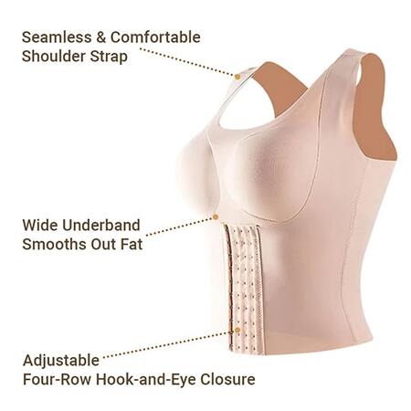 3-in-1 Waist Buttoned Bra Shapewear Vera Charm Bras for Women Tummy Control  Snatch Bra - 3-in-1 Waist Trainer Bra Corset Back Support Body Shaper with