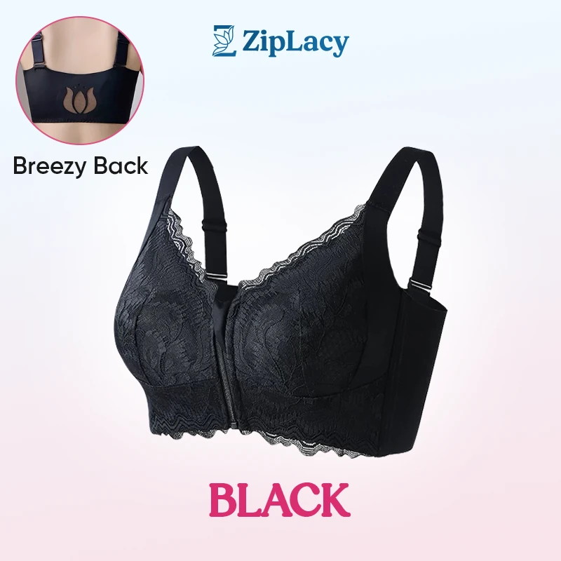 ZipLacy - Ultrapuha, elöl cipzáras, merevítő nélküli melltartó