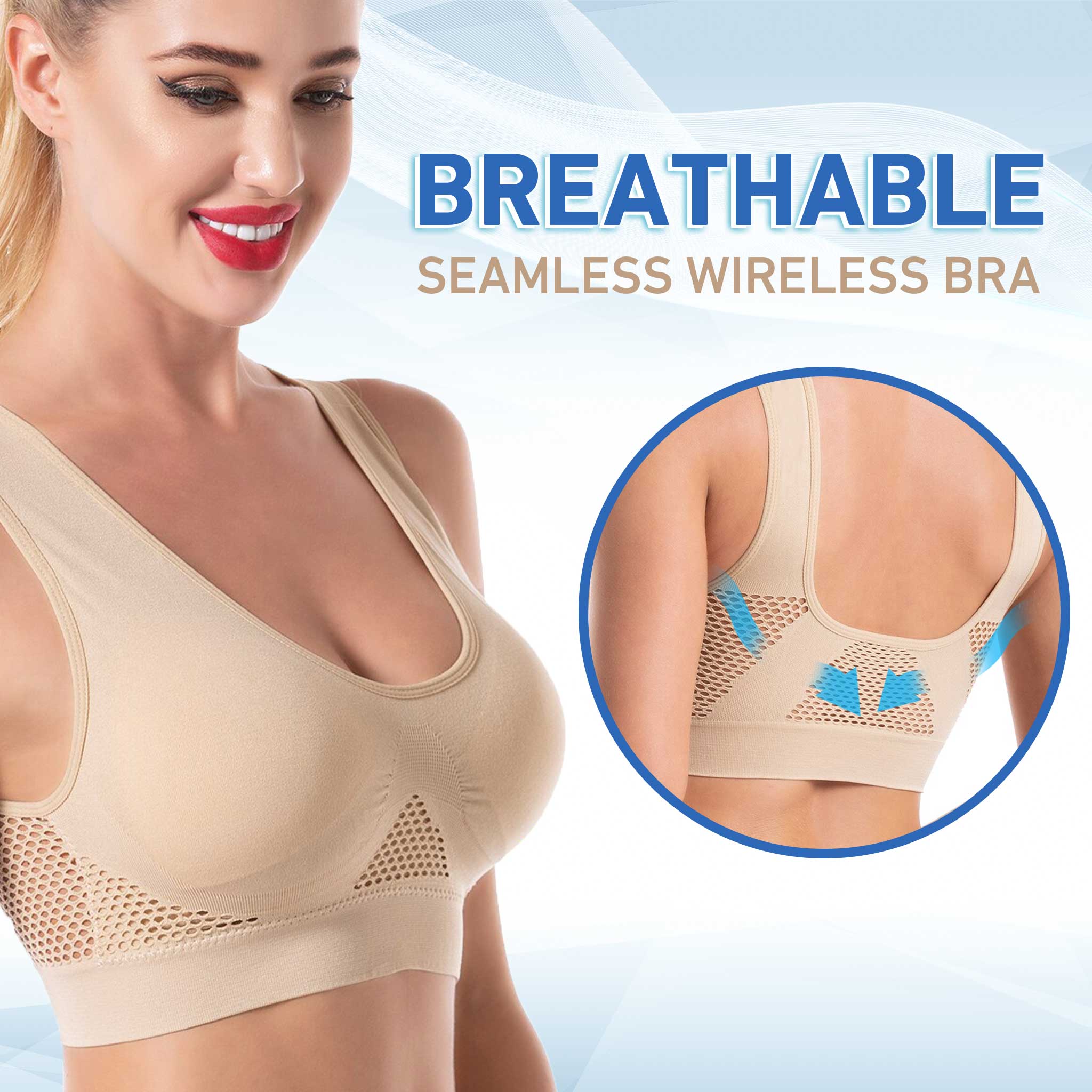 Lace Cut-Out Bra, Comfortable and Breathable Without Restraint