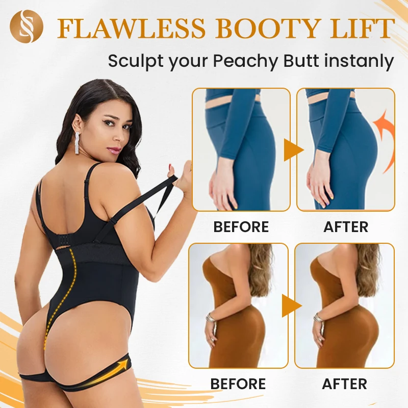  BAcion Sexysense – Femme Cuff Tummy Trainer Exceptional  Shapewear Cuff Tummy Trainer Femme Booty Lifting Shapewear for Women (Color  : Skin, Size : 5XL) : Clothing, Shoes & Jewelry