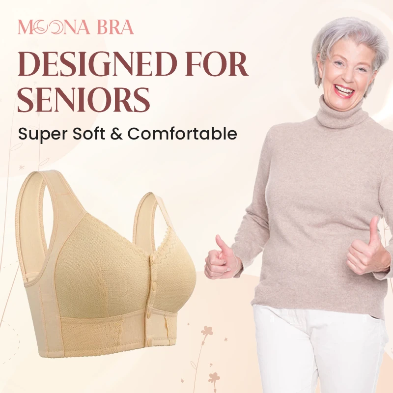 Moona Bra - Front Closure Breathable Bra for Seniors