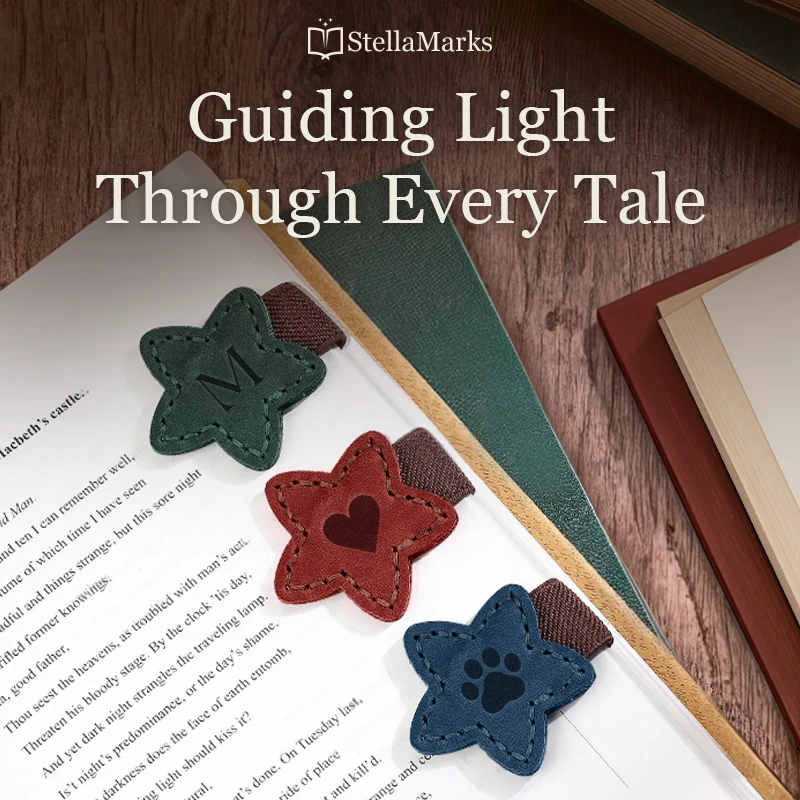 StellaMarks Personalized Genuine Leather Bookmark