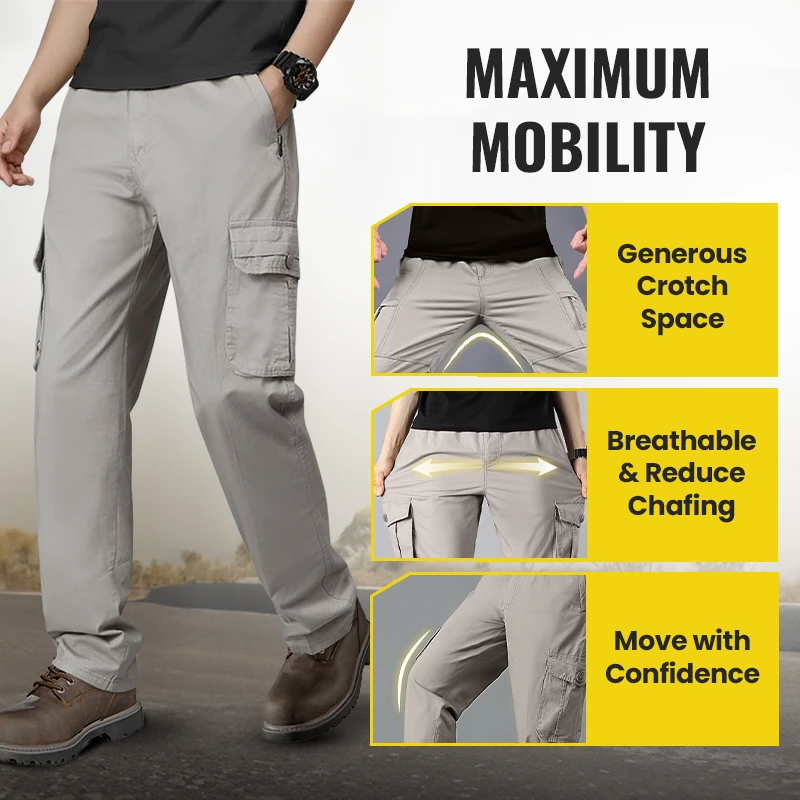 FlexRover - Ultra Comfort Flex Fit Multi-pocket Durable Pants 28 23purs48q0heu7uc6aj546c2a