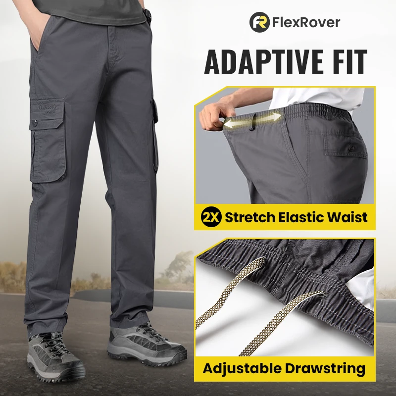 FlexRover - Ultra Comfort Flex Fit Multi-pocket Durable Pants 26
