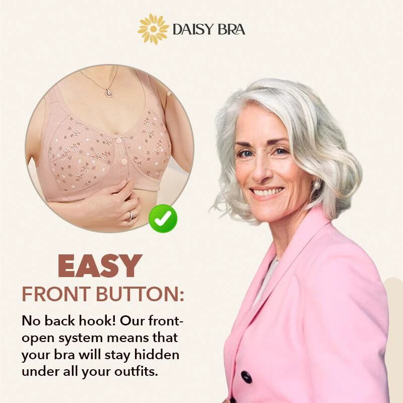 Daisy Bra,Comfortable & Convenient Front Button Bra  