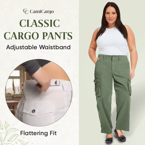 Glamours Lux - CamiCargo - Adjustable Straight Fit Cargo Pants