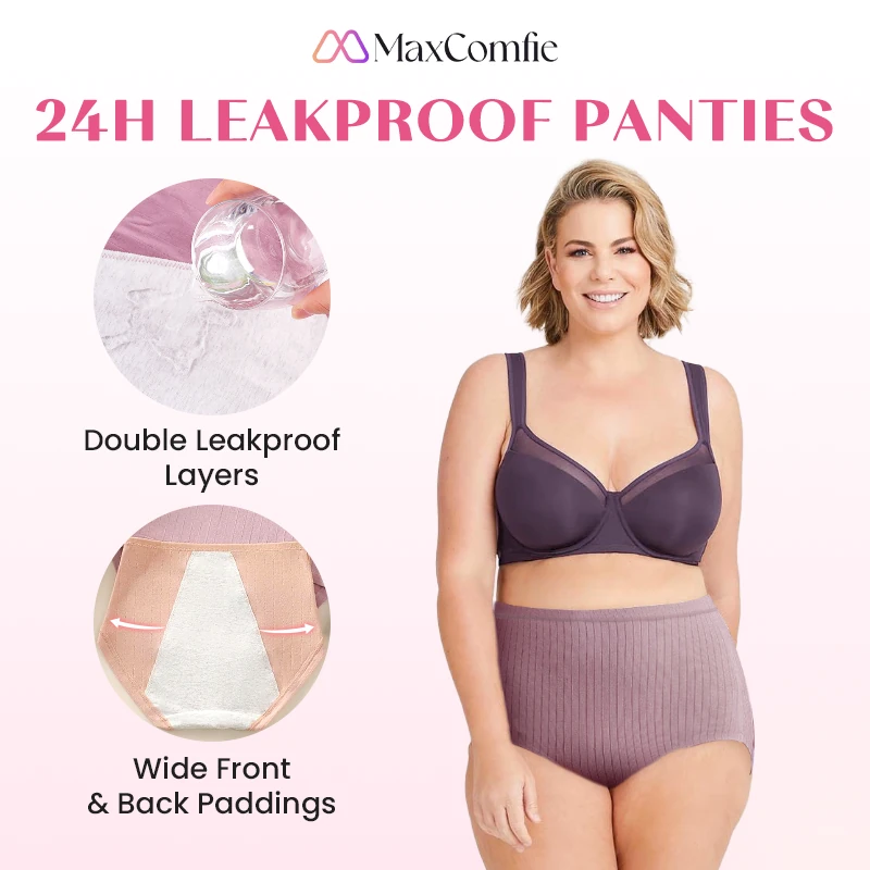 Bloomyfit - High Waist Antibacterial Leak Proof Panties, Leak