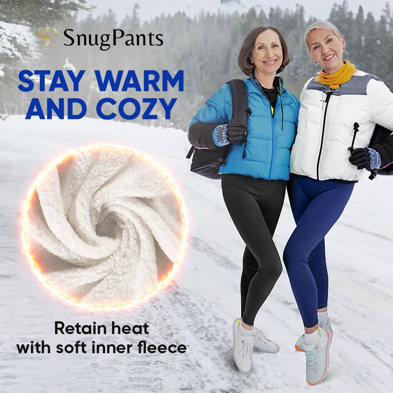 Snake High Waist Fleece Lined Leggings Soft Winter Warm Tummy Control –  TheMogan