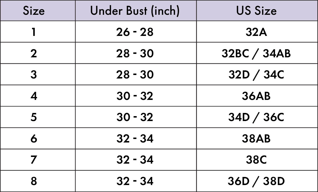 My bra size is 34H. What would that be in S M L sizing? : r/ABraThatFits