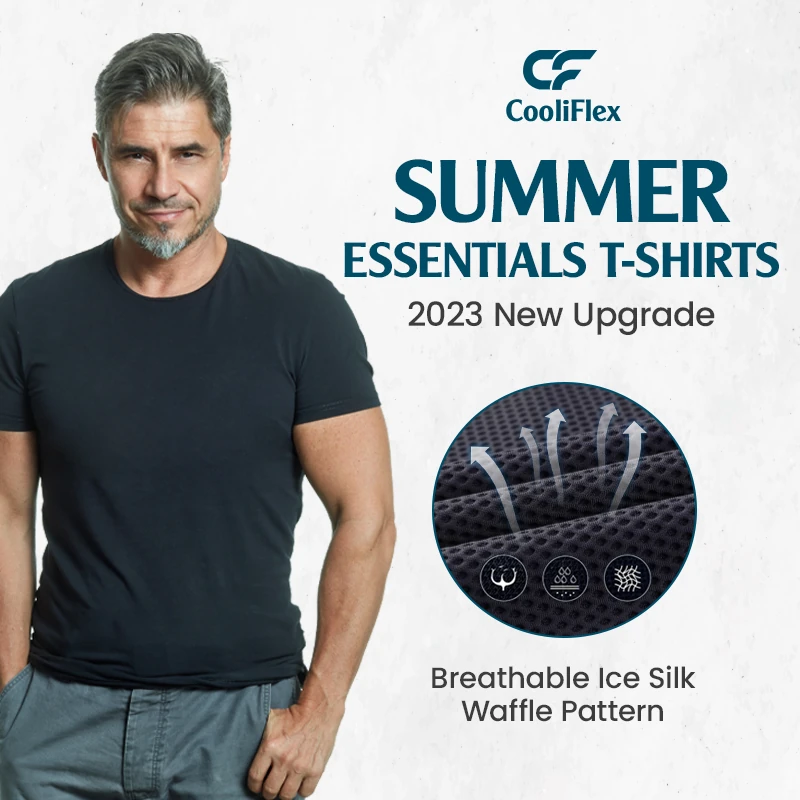 Senistyle CooliFlex Breathable Ice Silk Waffle Weave TShirt
