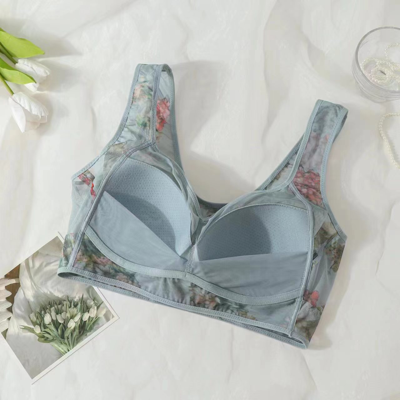ElleBloom ElleBloom Last day 80 OFF Lace Buttonless Comfortable Bra