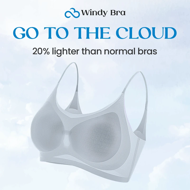 Rosy Fair - WindyBra - Seamless ultra-thin plus size ice silk comfort bra