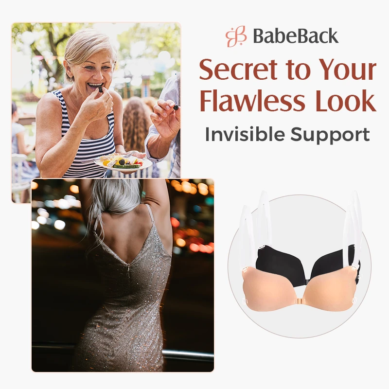 Invisible Adhesive Push-Up Bra for a Flawless Look