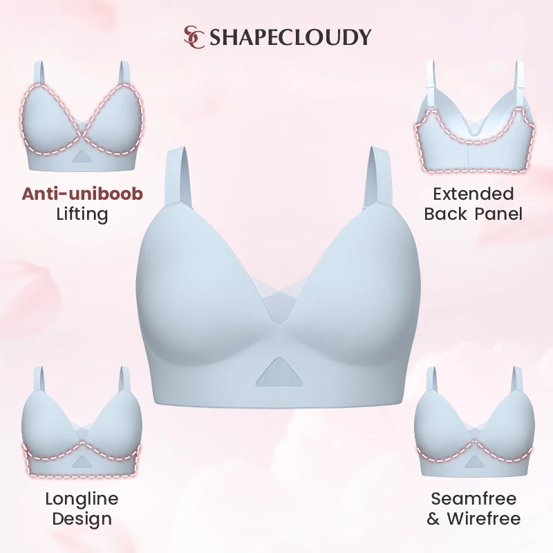 seamless push up back smoothing shaping bra 2
